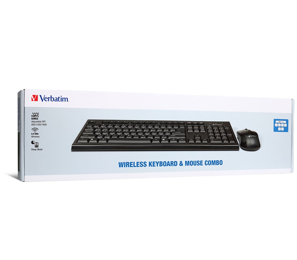 Verbatim 66519 Wireless Keyboard & Mouse Combo
